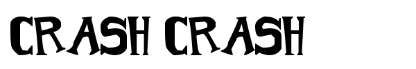 Crash Crash font preview